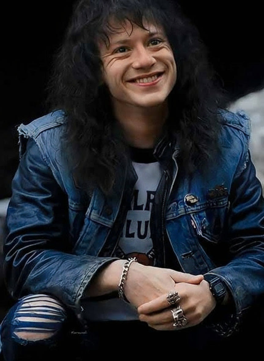 Stranger Things Eddie Munson Denim Blue Jacket