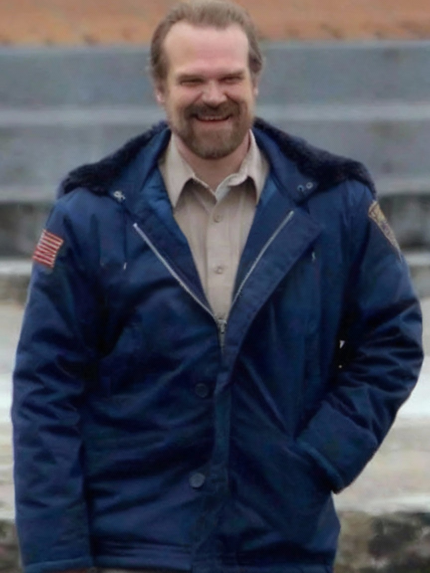 Stranger Things Jim Hopper Cotton Blue Jacket