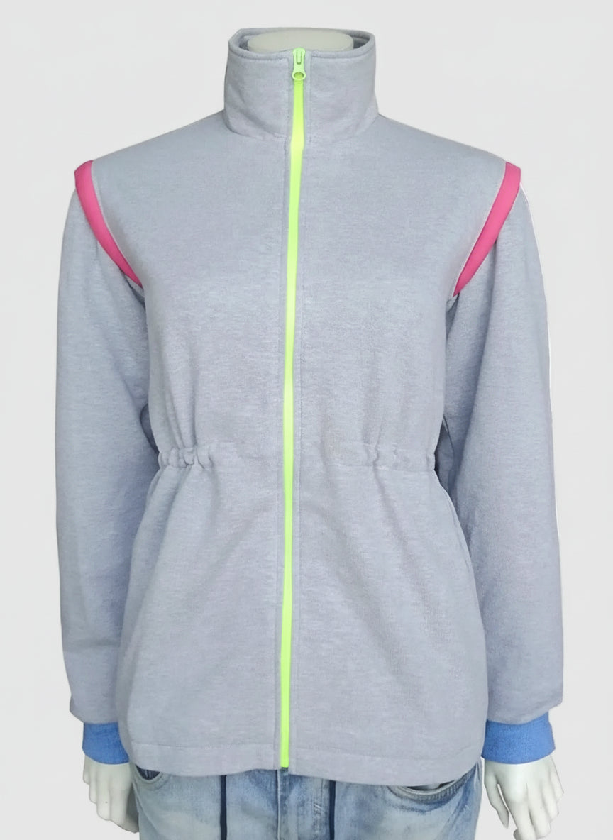 Stranger Things Karen Wheeler Grey Fleece Jacket