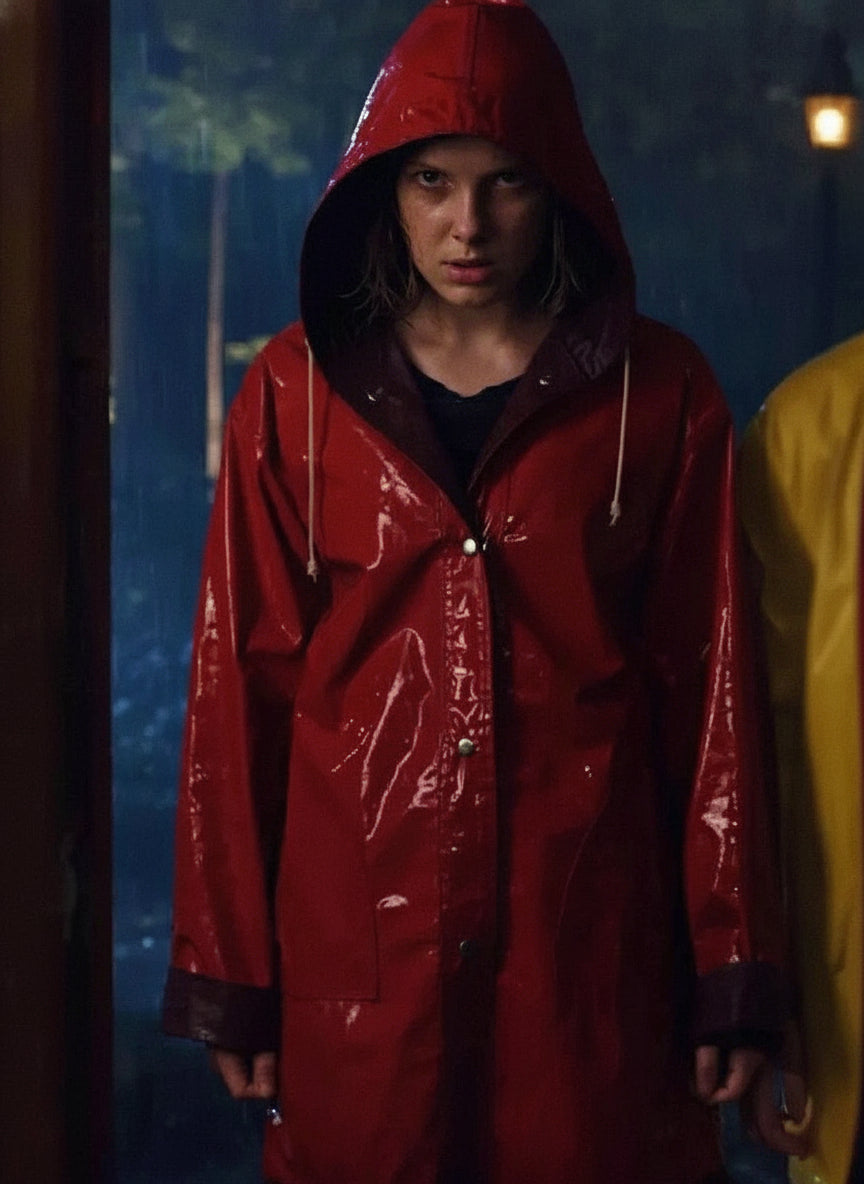 Stranger Things S04 Eleven Red Raincoat