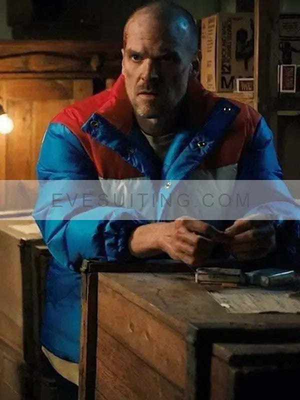 Stranger Things Season 4 David Harbour Puffer Jacket