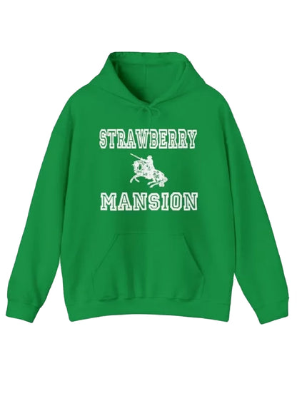 Strawberry Mansion hoodie with pullover design