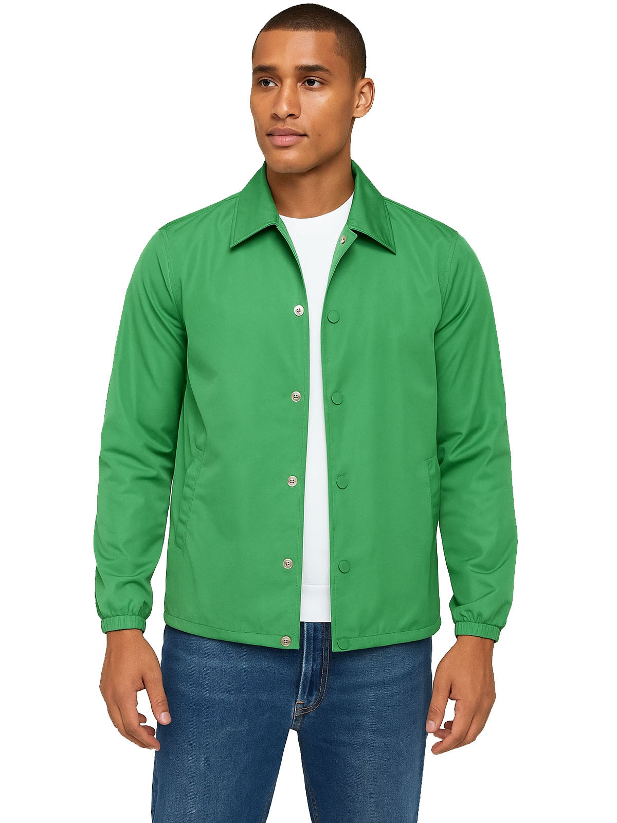 Stylish Brad Pitt F1 2025 green cotton jacket for men