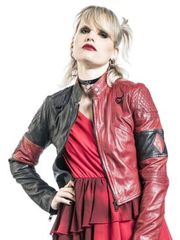 Suicide Squad Red Leather Jacket