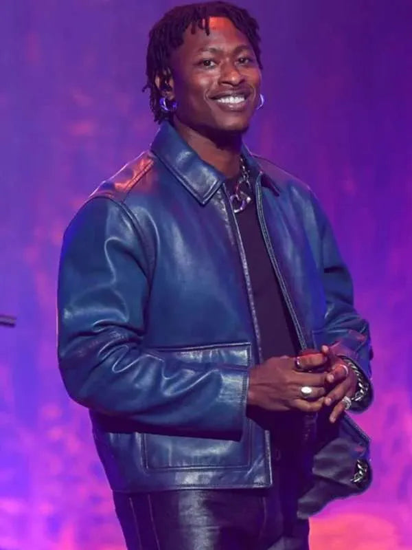 Super Bowl Lucky Daye Leather Jacket