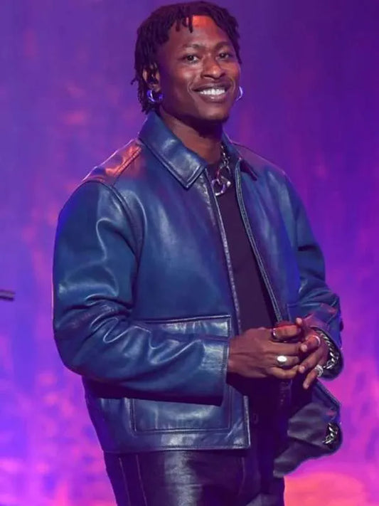 Super Bowl Lucky Daye Leather Jacket