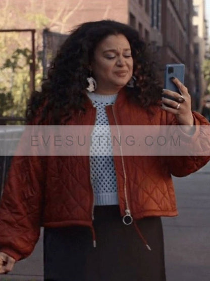 Survival Of The Thickest 2023 Mavis Beaumont Brown Quilted Jacket