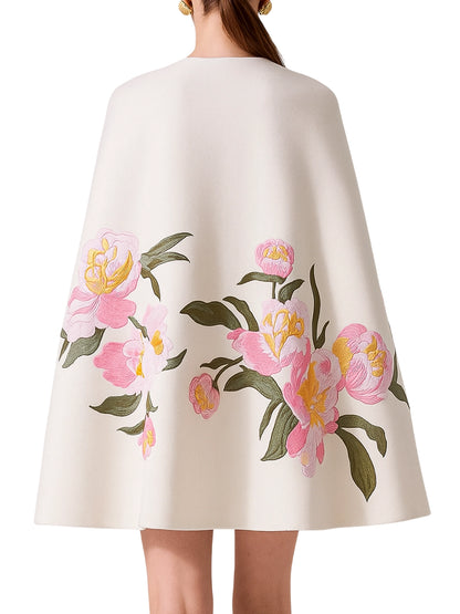 TV Series Elsbeth S02 Carrie Preston Floral Printed Cape