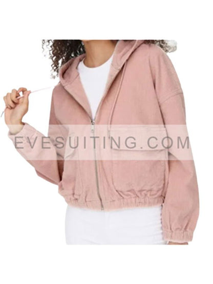 TV Series Ghosts Season 2 Rose McIver Pink Hooded Jacket