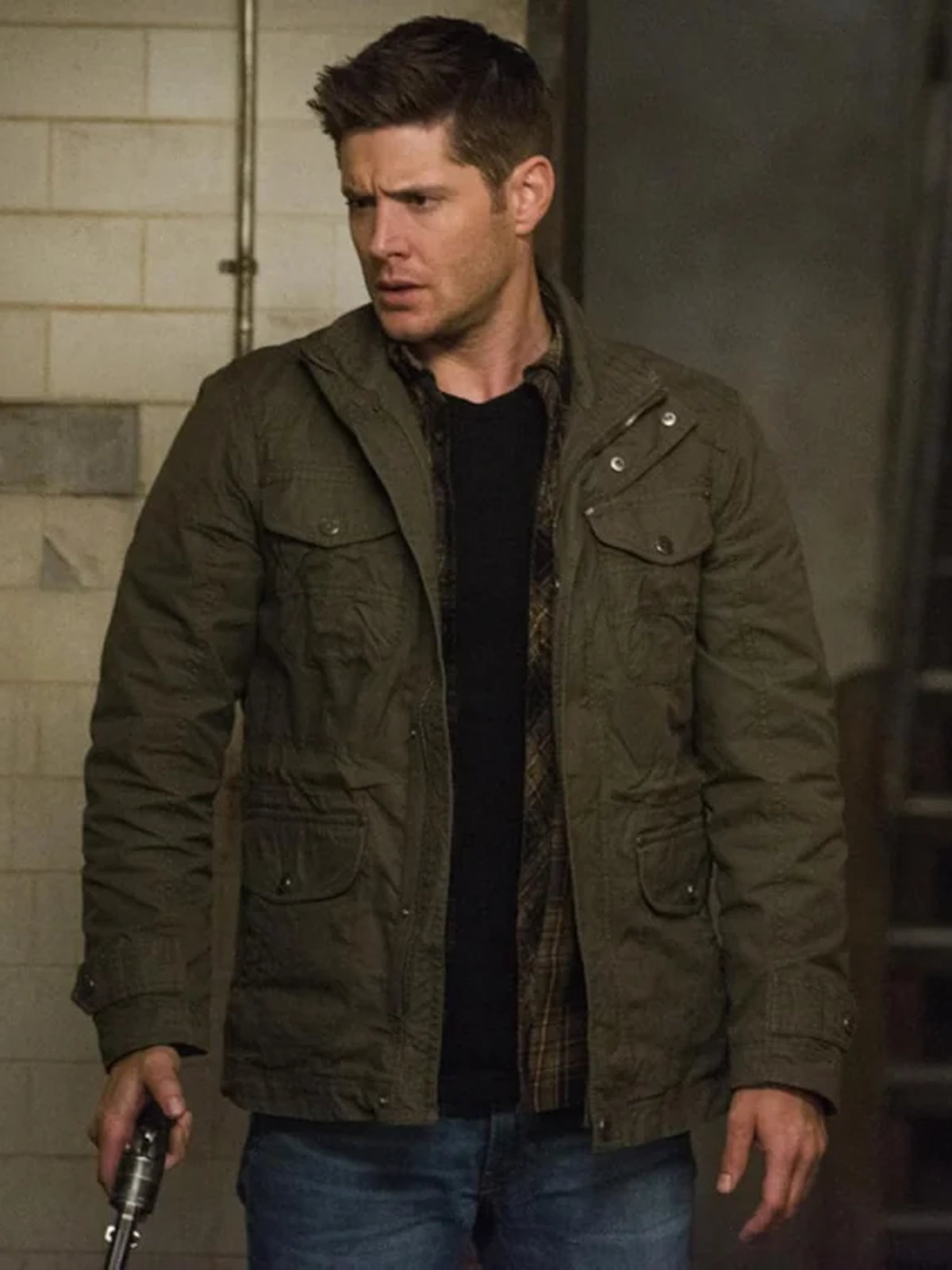 TV Series Supernatural Dean Winchester Green Cotton Jacket