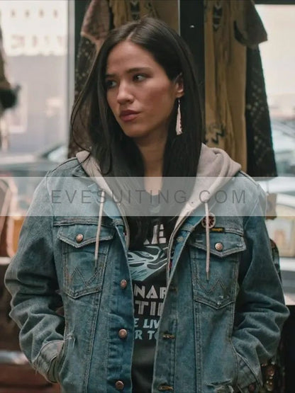 TV Series Yellowstone Kelsey Asbille Denim Blue Jacket