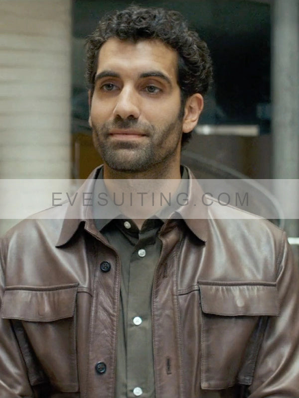 Tamar Novas Gangs Of Galicia Brown Leather Jacket