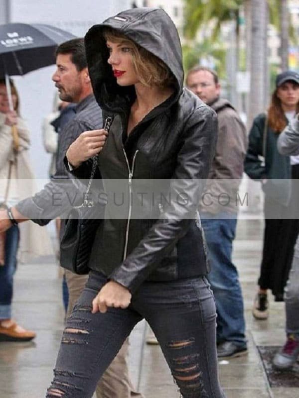 Taylor Swift Black Hooded Jacket