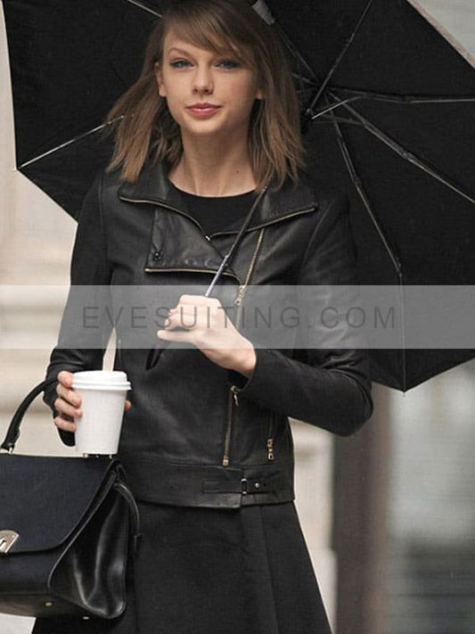 Taylor Swift Black Leather Jacket