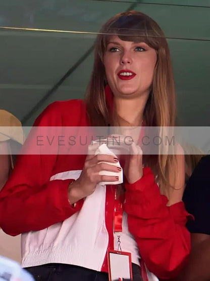 Taylor Swift Kansas City Chiefs Red And White Jacket