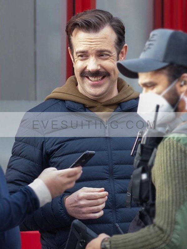 Ted Lasso Jason Sudeikis Black Puffer Jacket 