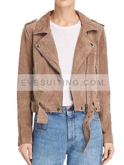 Ted lasso Keeley Jones Brown Biker Jacket