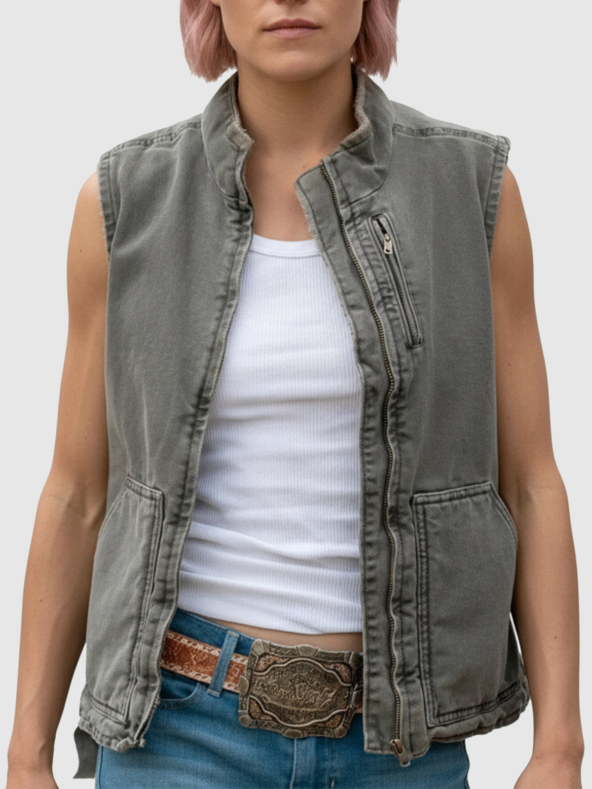 Teeter Yellowstone Jennifer Landon Grey Vest
