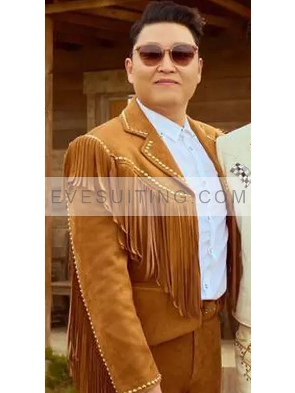 That That PSY Fringe Leather Jacket