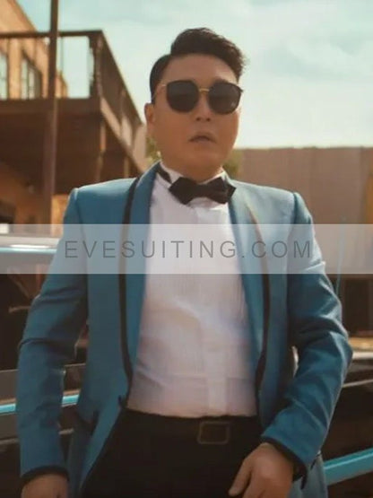 That That Suga PSY Blue Tuxedo