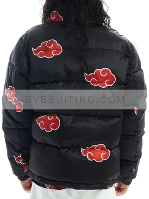 The Anime Naruto Black Puffer Jacket