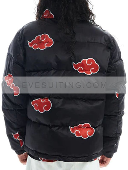 The Anime Naruto Black Puffer Jacket