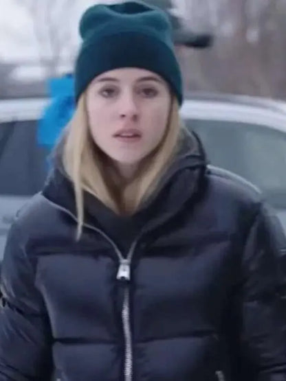 The Are Murders 2025 Hanna Ahlander Black Puffer Jacket