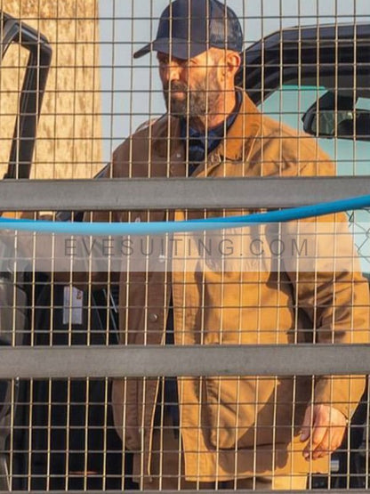 The Beekeeper 2024 Adam Clay Brown Cotton Jacket