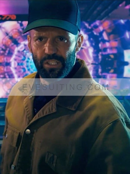 The Beekeeper 2024 Jason Statham Brown Jacket