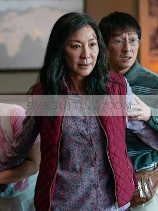 The Brothers Sun 2024 Alexis Maroon Quilted Vest