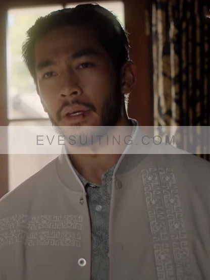 The Brothers Sun 2024 White Bomber Jacket