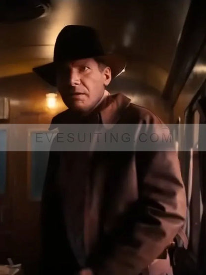 The Dial Of Destiny Harrison Ford  Leather Brown Jacket