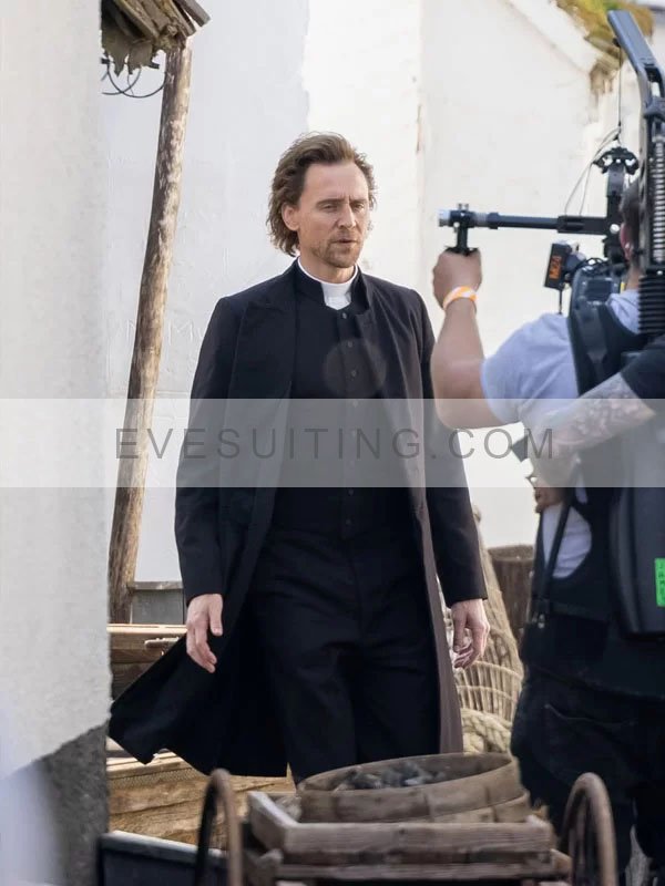 The Essex Serpent 2022 Tom Hiddleston Black Wool Coat