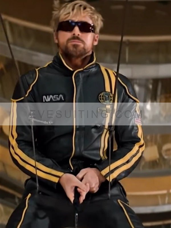 The Fall Guy 2024 Black Leather Jacket