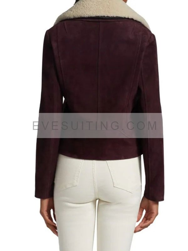 The Girls On The Bus 2024 Carla Gugino Leather Jacket