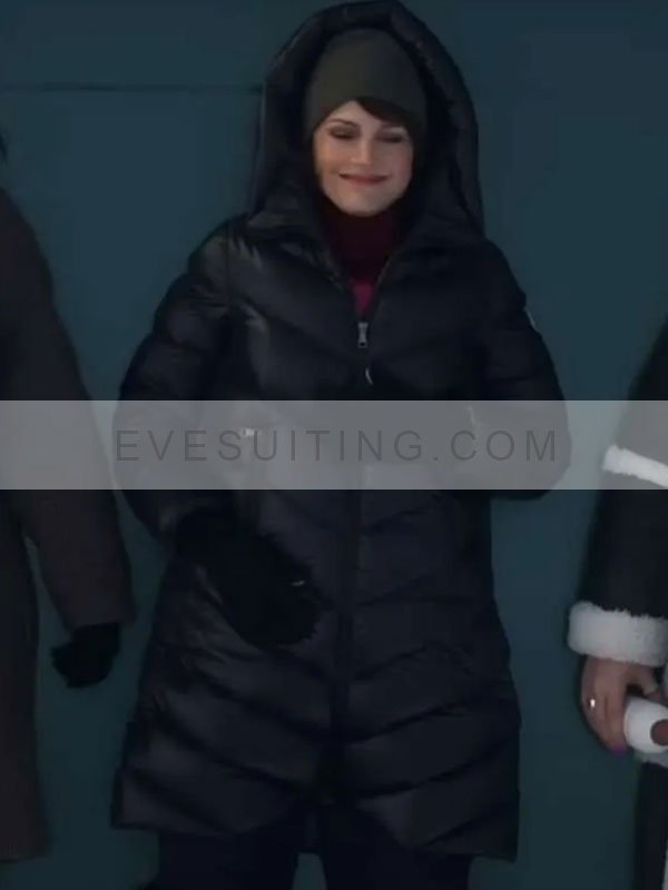 The Girls On The Bus 2024 Grace Gordon Greene Puffer Coat