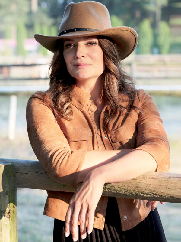 The Real West 2024 Kimberley Sustad Brown Suede Jacket