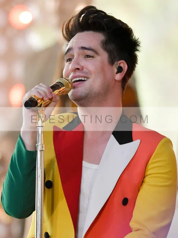 The Today Show Brendon Urie Double Breasted Blazer