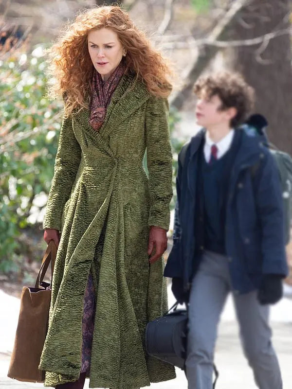 The Undoing Nicole Kidman Green Long Coat