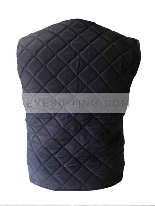 The Walking Dead David Morrissey Governor Black Quilted Vest 