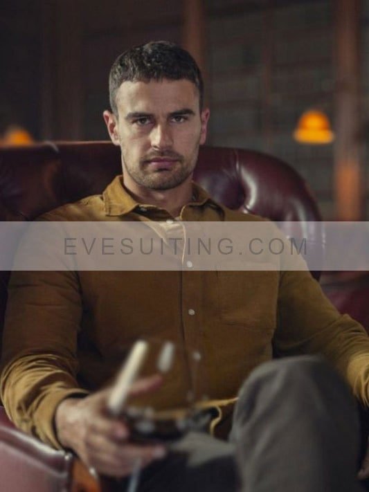 Theo James The Gentlemen 2024 Brown Shirt