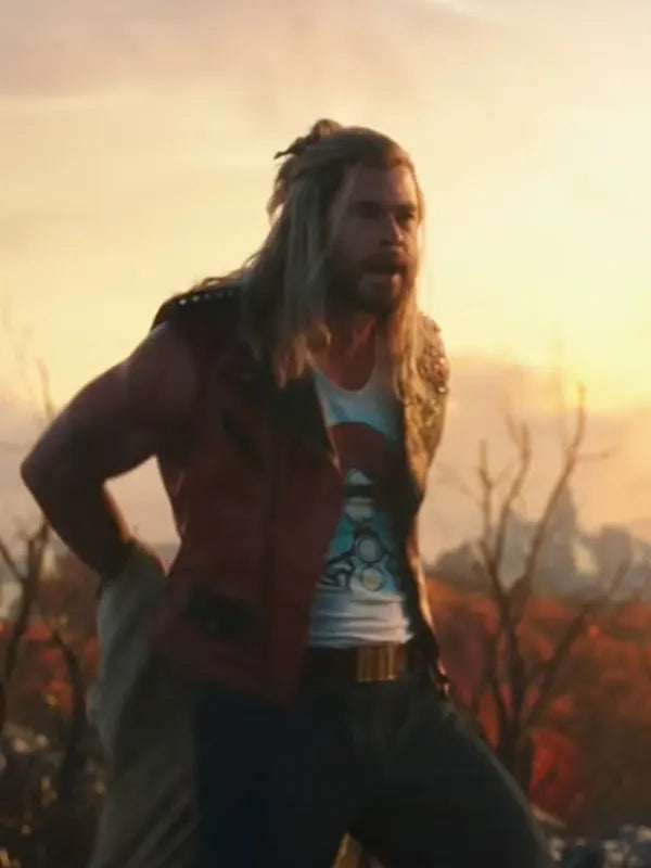 Thor Love and Thunder 2022 Chris Hemsworth Red Vest