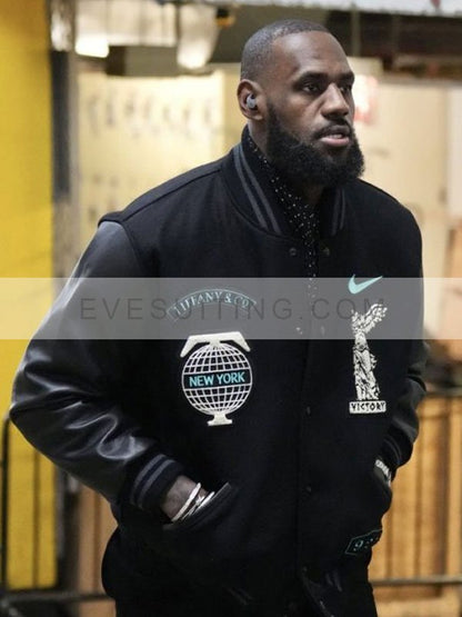 Tiffany & Co Lebron James New York Black Bomber Jacket