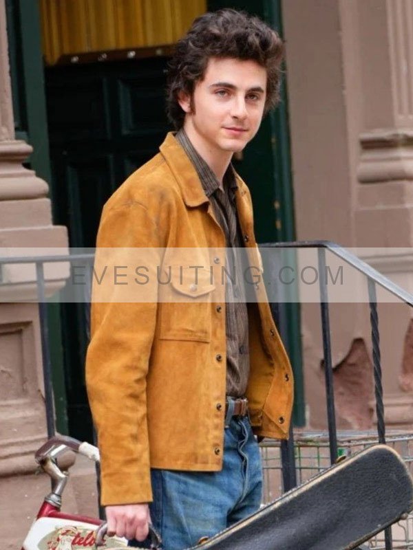 Timothée Chalamet A Complete Unknown Suede Leather Jacket