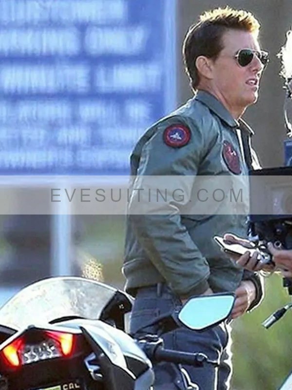 Tom Cruise Bomber Green Flight Jacket