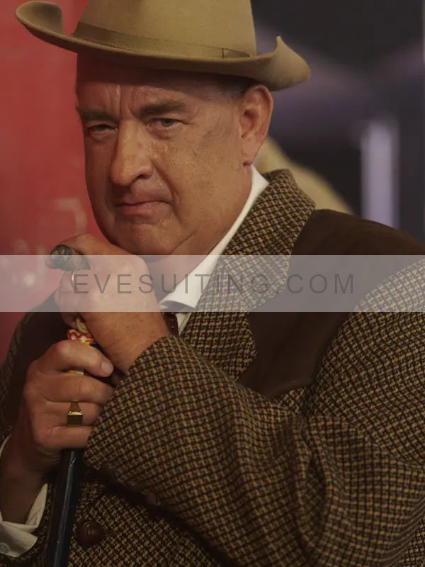 Tom Hanks Tv Series Elvis 2022 Colonel Tom Parker Brown Coat