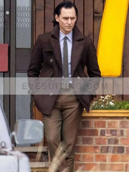 Tom Hiddleston Loki S02 Peacoat