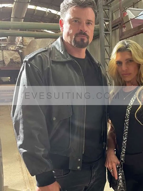 Tom Welling Mafia Wars Leather Jacket