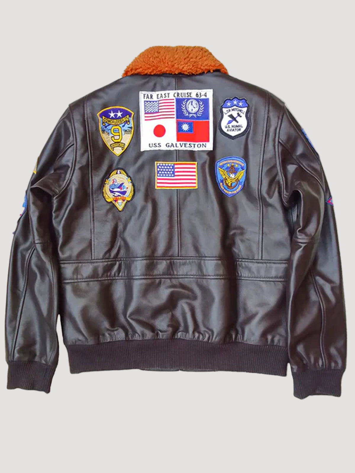 Tom Cruise Top Gun Maverick Brown Bomber Patches Jacket