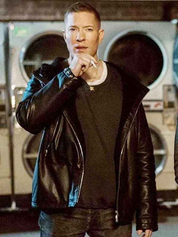 Tommy Egan Hooded leather Jacket